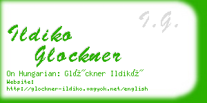 ildiko glockner business card